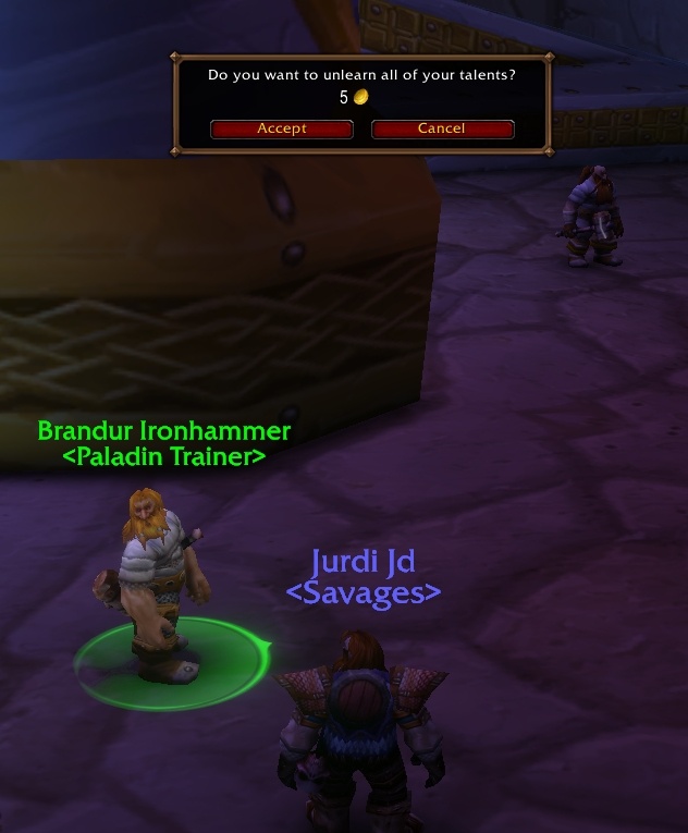 Respec Prices in WoW Forever