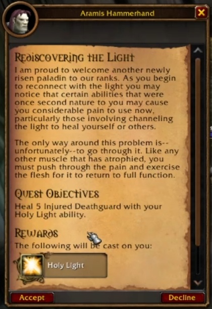Текст задания Rediscovering the Light в английском клиенте беты