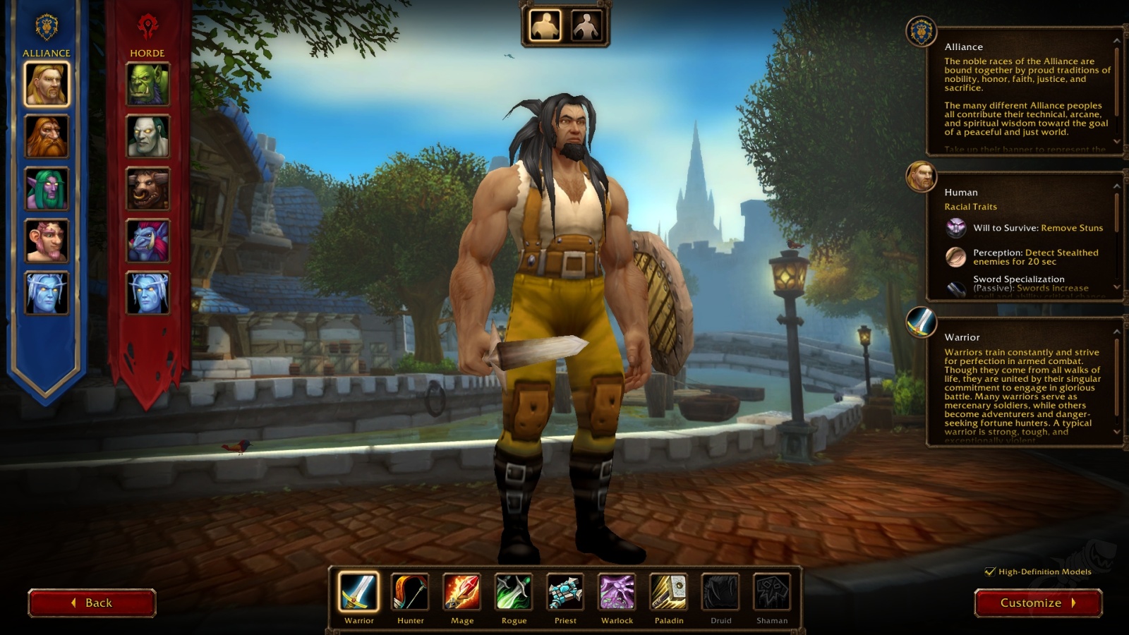 WoW Forever HD Character Creation