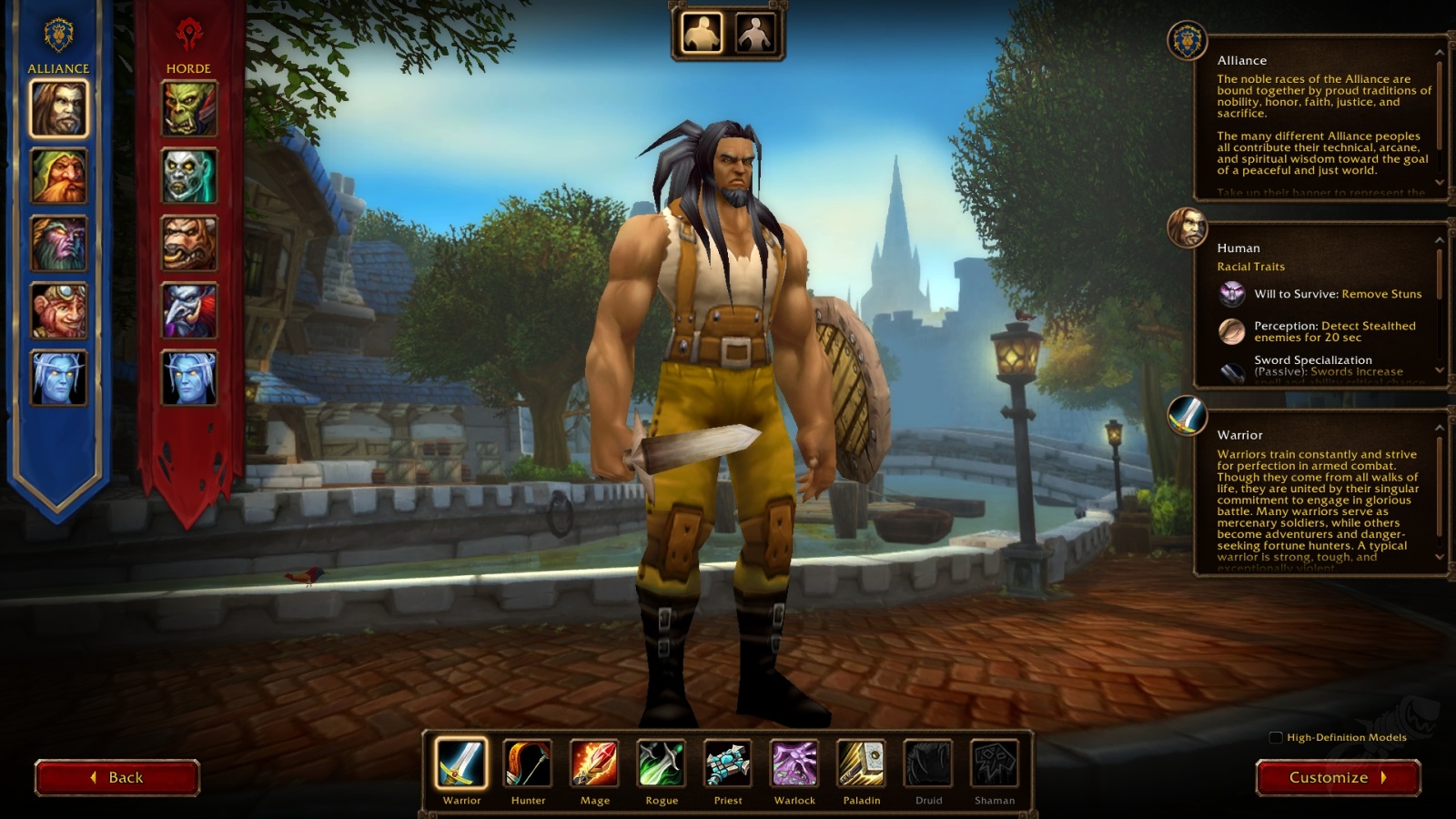 WoW Forever SD Character Creation 