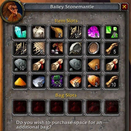 Classic WoW Bank Size