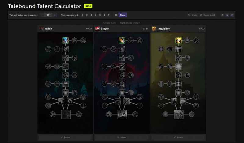 Talebound calculator