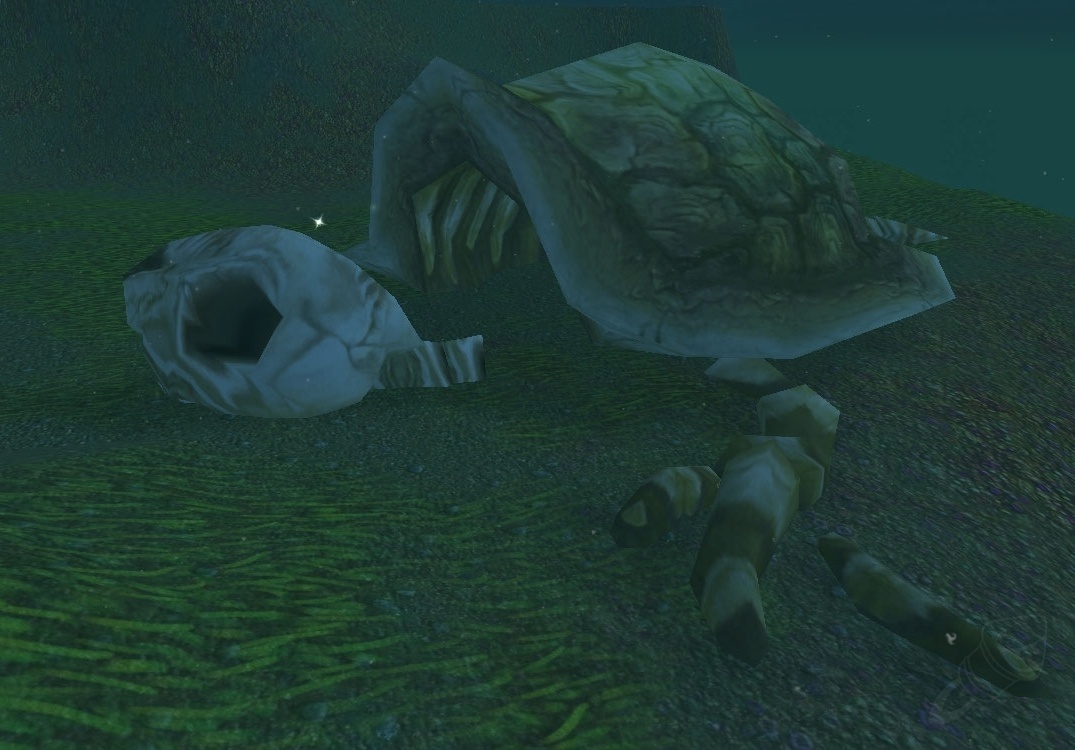 Skeletal sea turtle object cataclysm classic