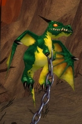 Jeune vert empêtré PNJ World of Warcraft