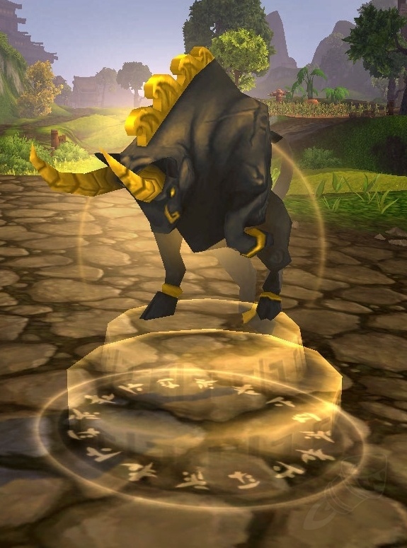 Invocation d’une statue du Buffle noir Sort World of Warcraft