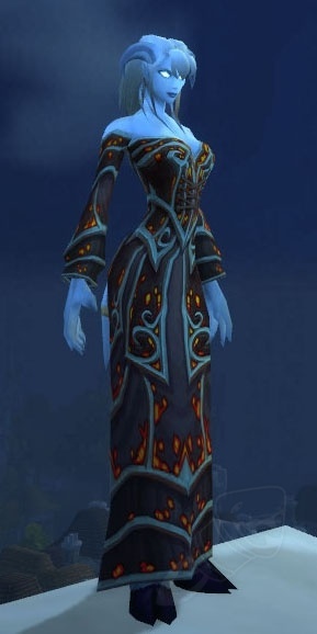 Emberfire Robe Black Embersilk Gown - Item - Cataclysm Classic