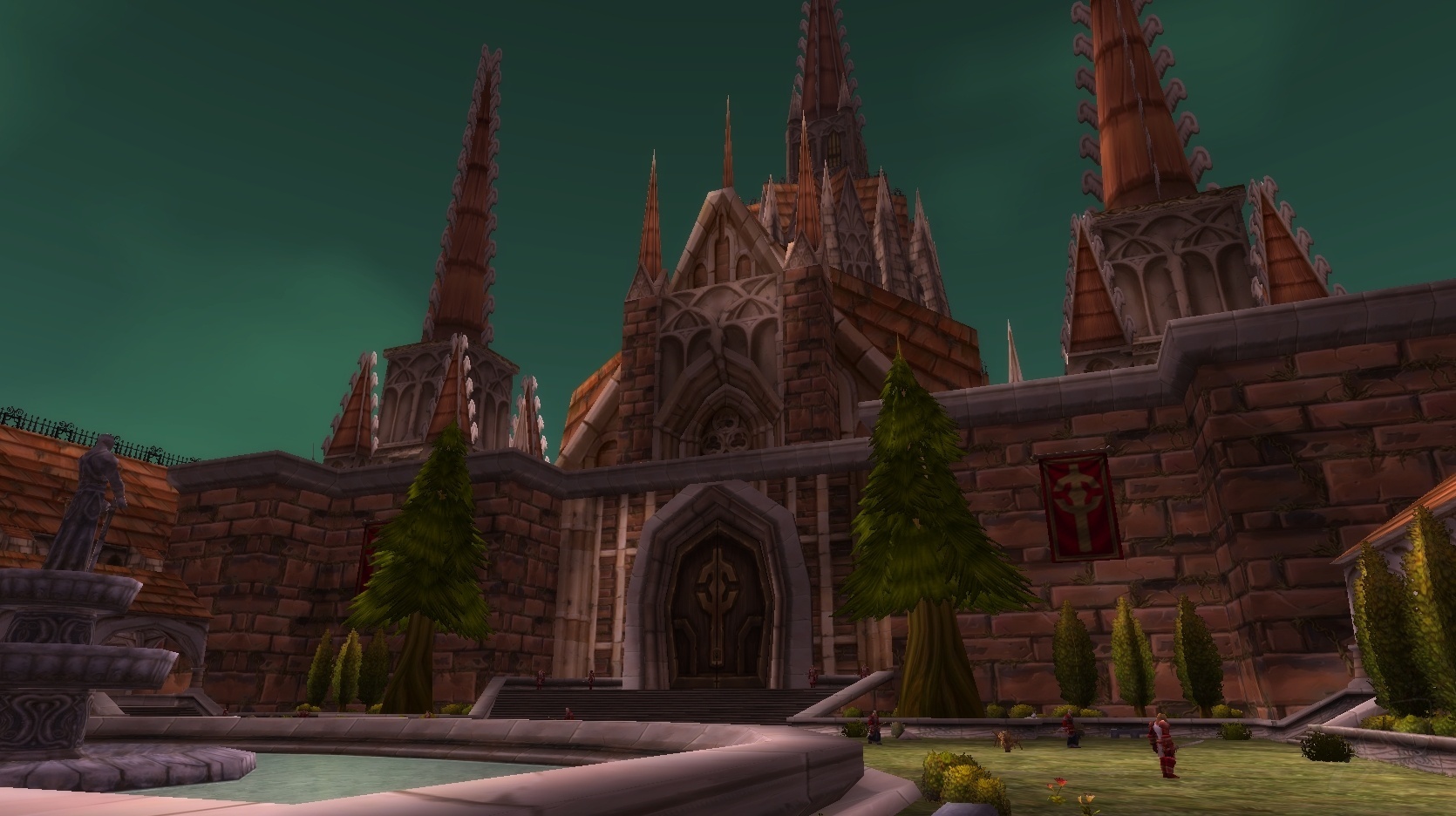 Описание локации. Монастырь алого ордена ВОВ. Wow 3.3.5 монастырь алого ордена. Warcraft монастырь алого ордена. Монастырь алого ордена ВОВ Классик.