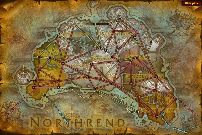 wow travel to northrend