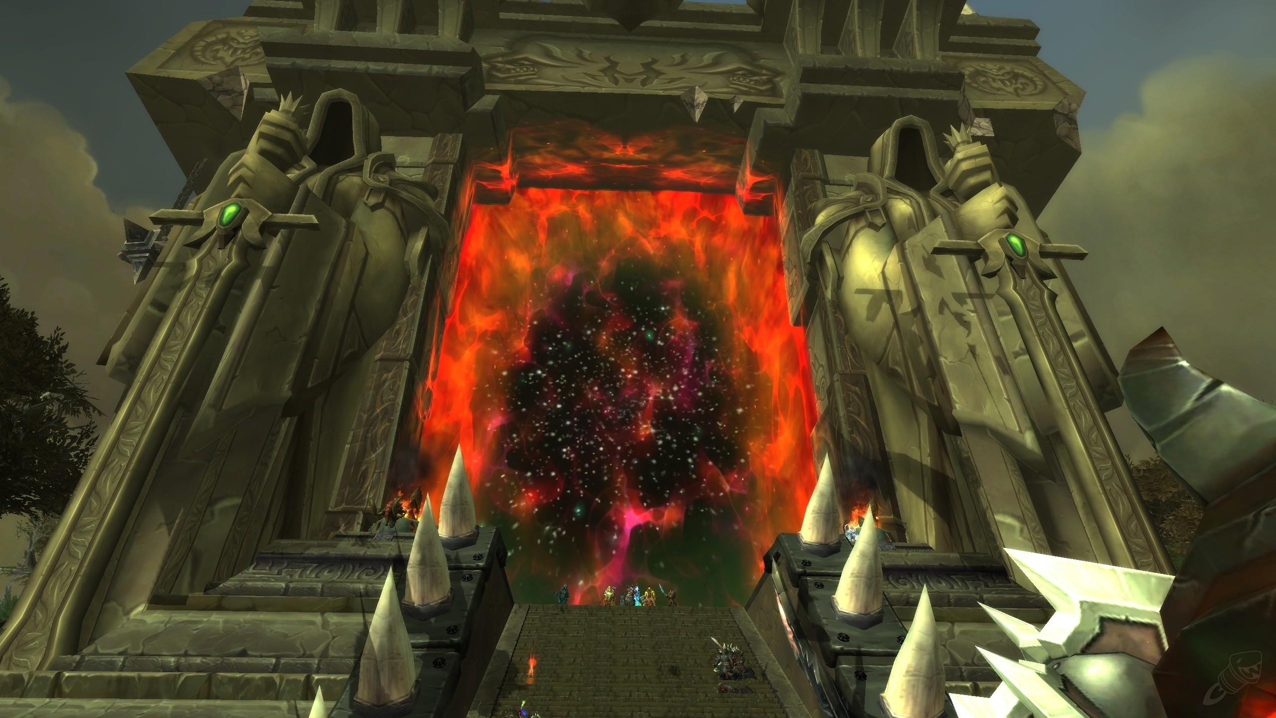Где темный портал. World of Warcraft врата. Врата варкрафт 3. Врата wow Classic. Тёмный портал wow.