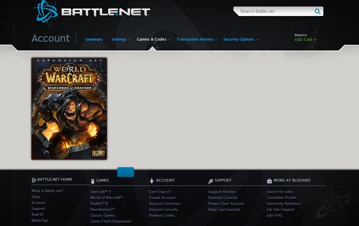 Карта оплаты battle net