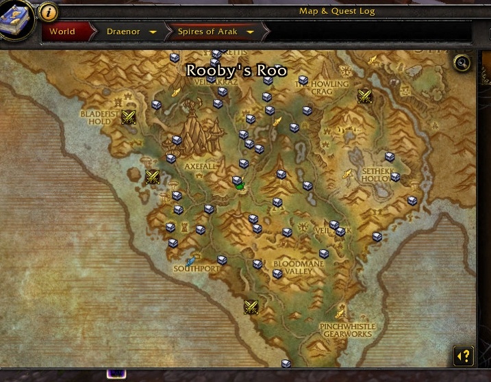 Mapa do Tesouro de Nagrand - Item - World of Warcraft