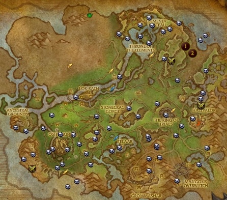 Mapa do Tesouro de Nagrand - Item - World of Warcraft