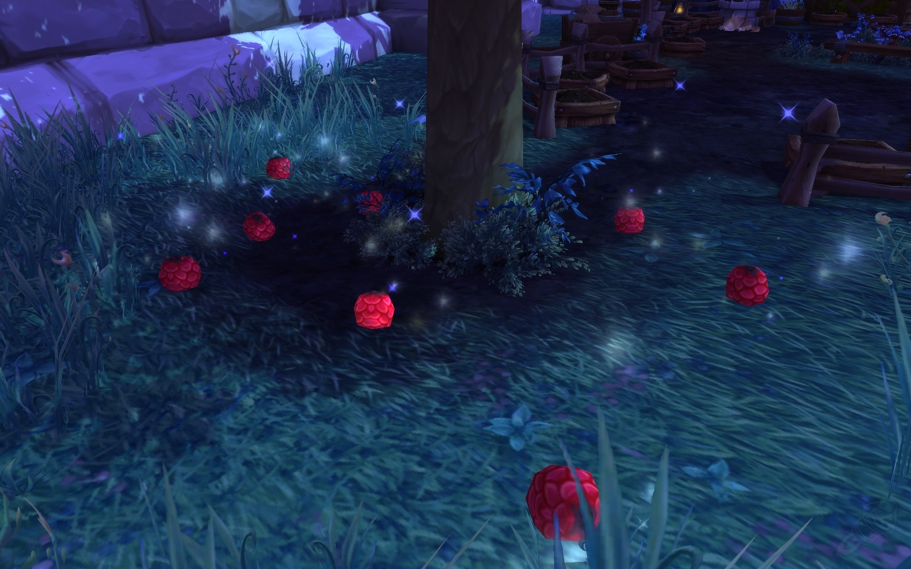 Giant Nagrand Cherry Object World of Warcraft