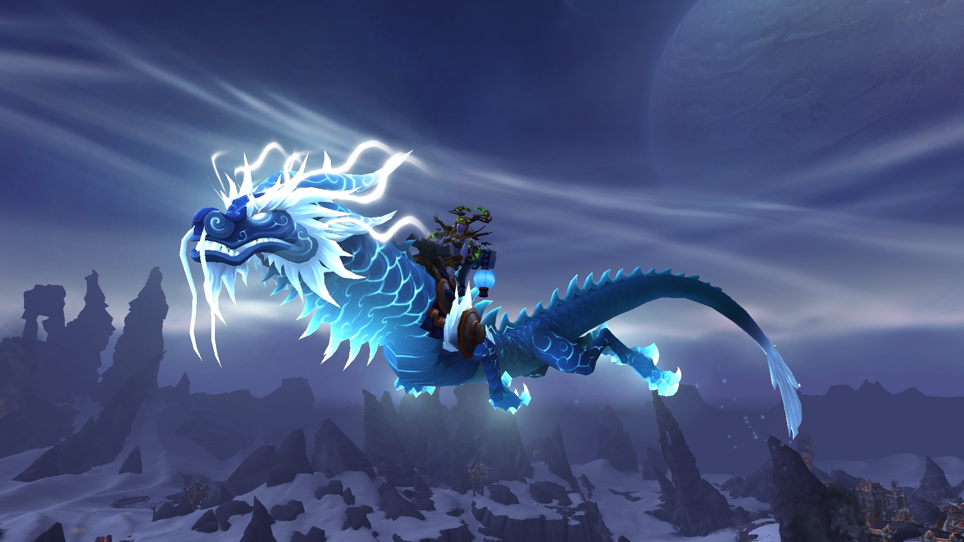 Serpent-nuage céleste azur - Sort - World of Warcraft