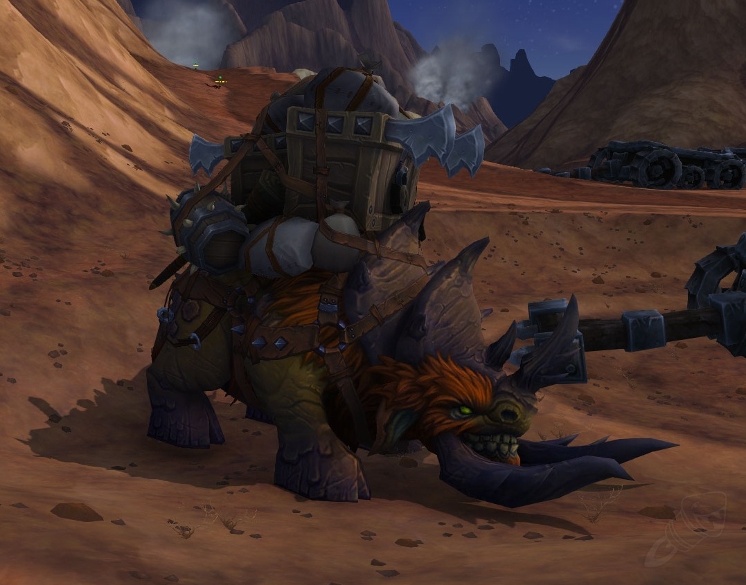 Bestia de carga de la Horda de Hierro PNJ World of Warcraft