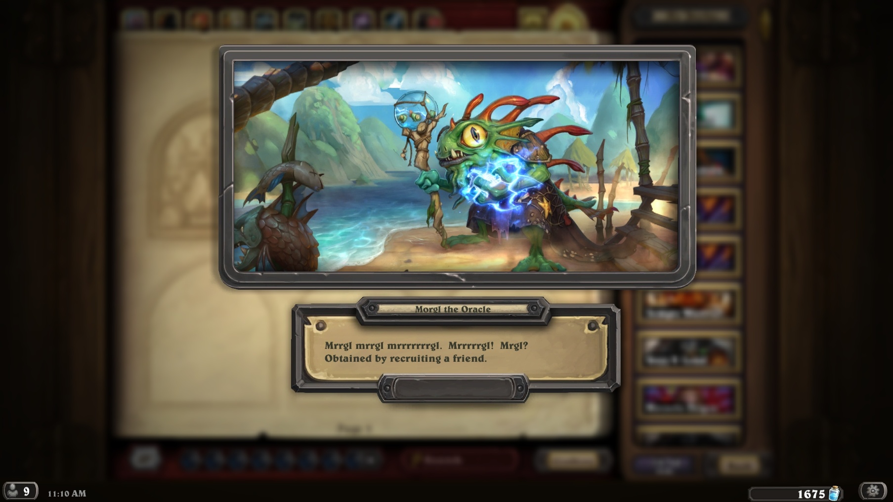 Hearthstone Patch: New Refer a Friend System, Shaman Hero - Morgl the  Oracle - Новости Wowhead