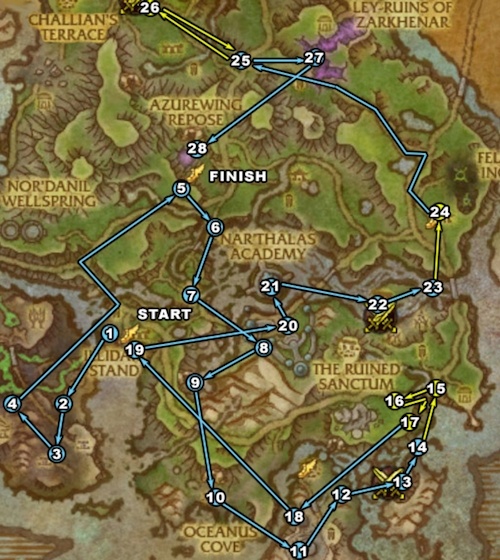 Azsuna Overview and Leveling Path Wowhead