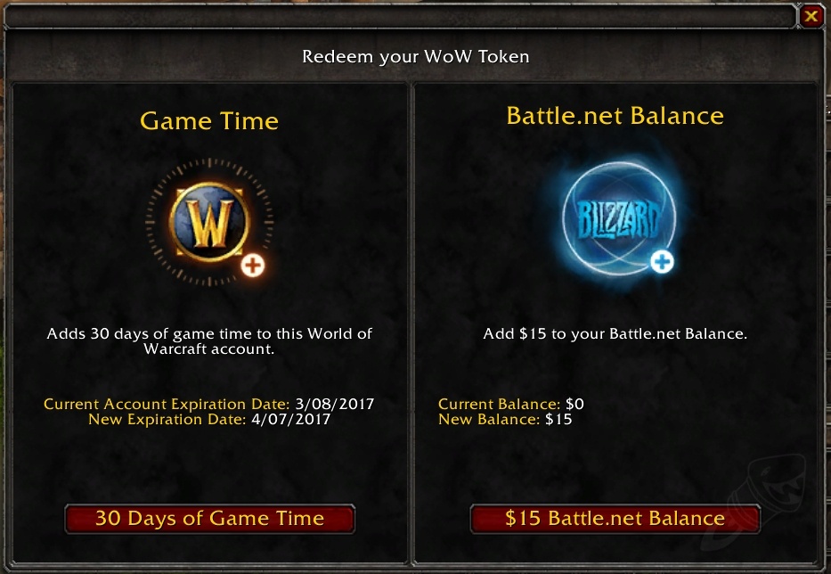 Guide to Obtaining and Selling the WoW Token - Wowhead