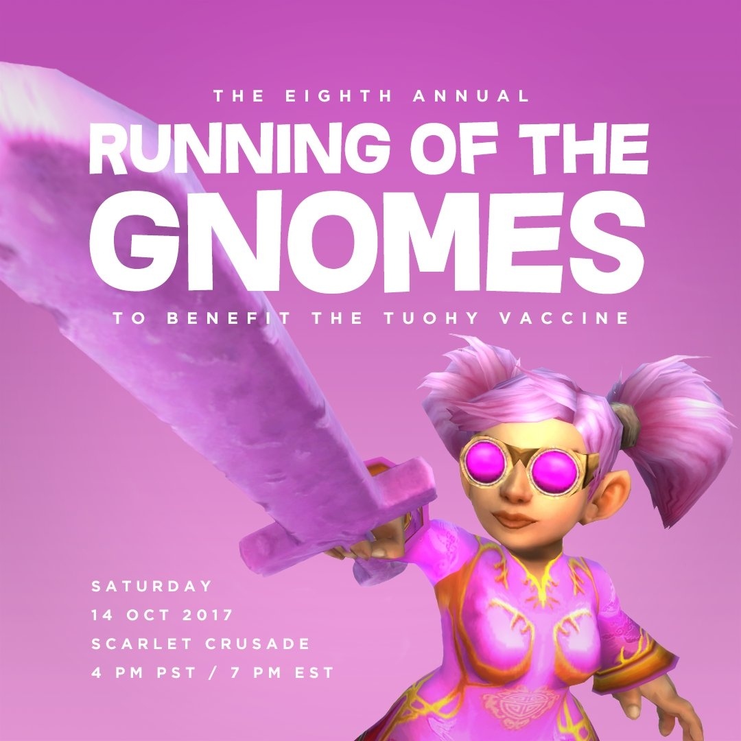 Running of the Gnomes Charity Event on October 14th - Interview with  Dravvie - Wowhead News