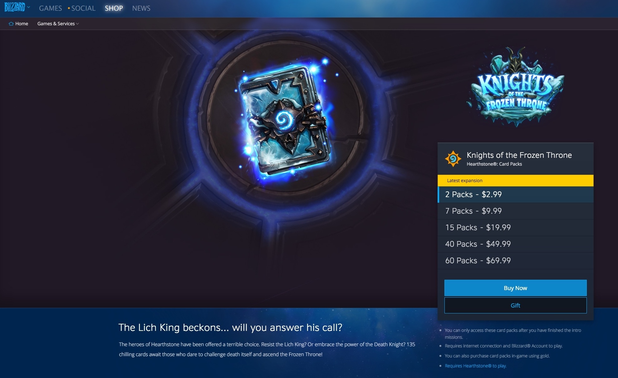 Introducing the Battle.net Gift Card - Wowhead News