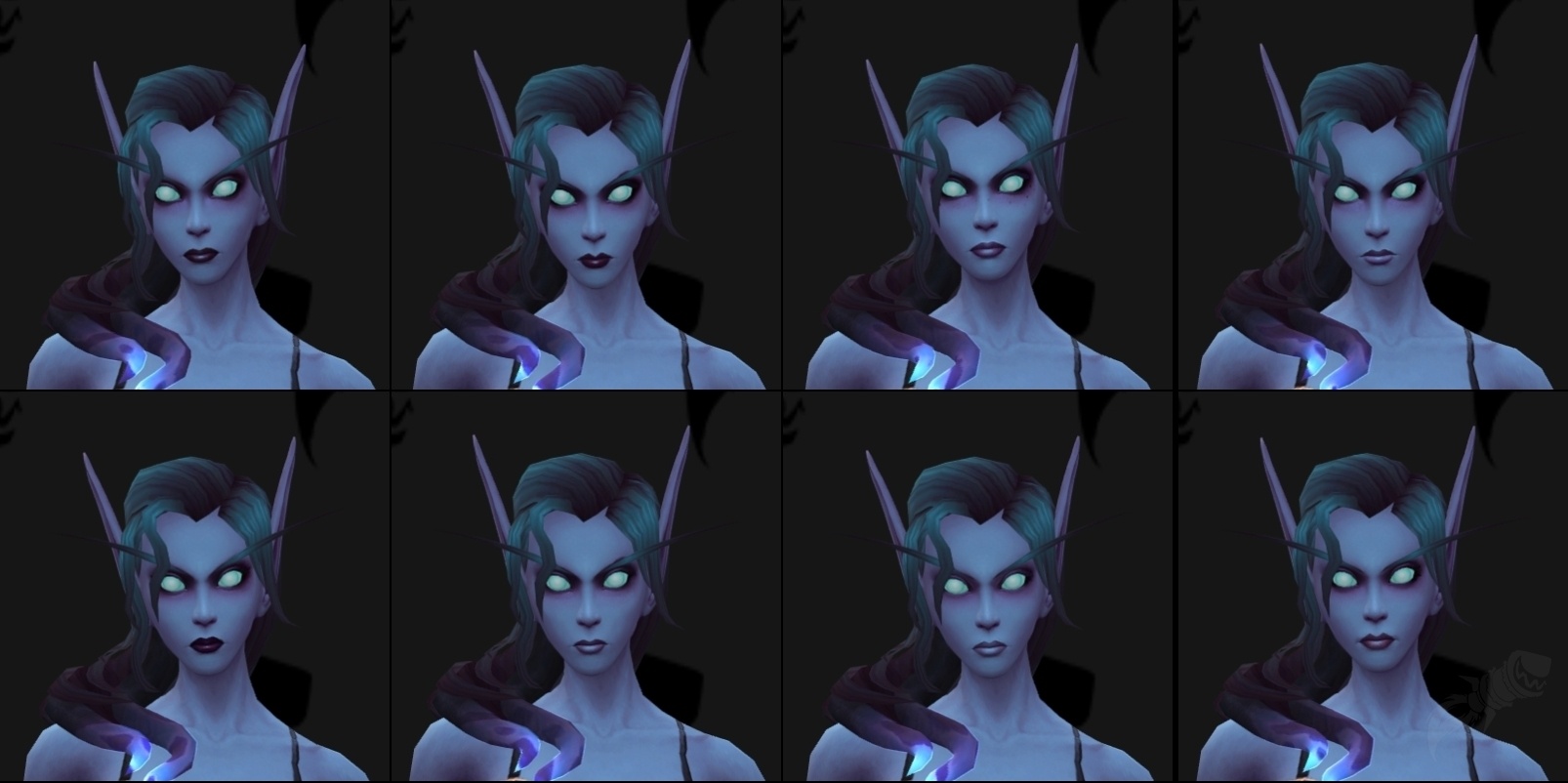 Void Elf Male And Female Allied Race Customization Options