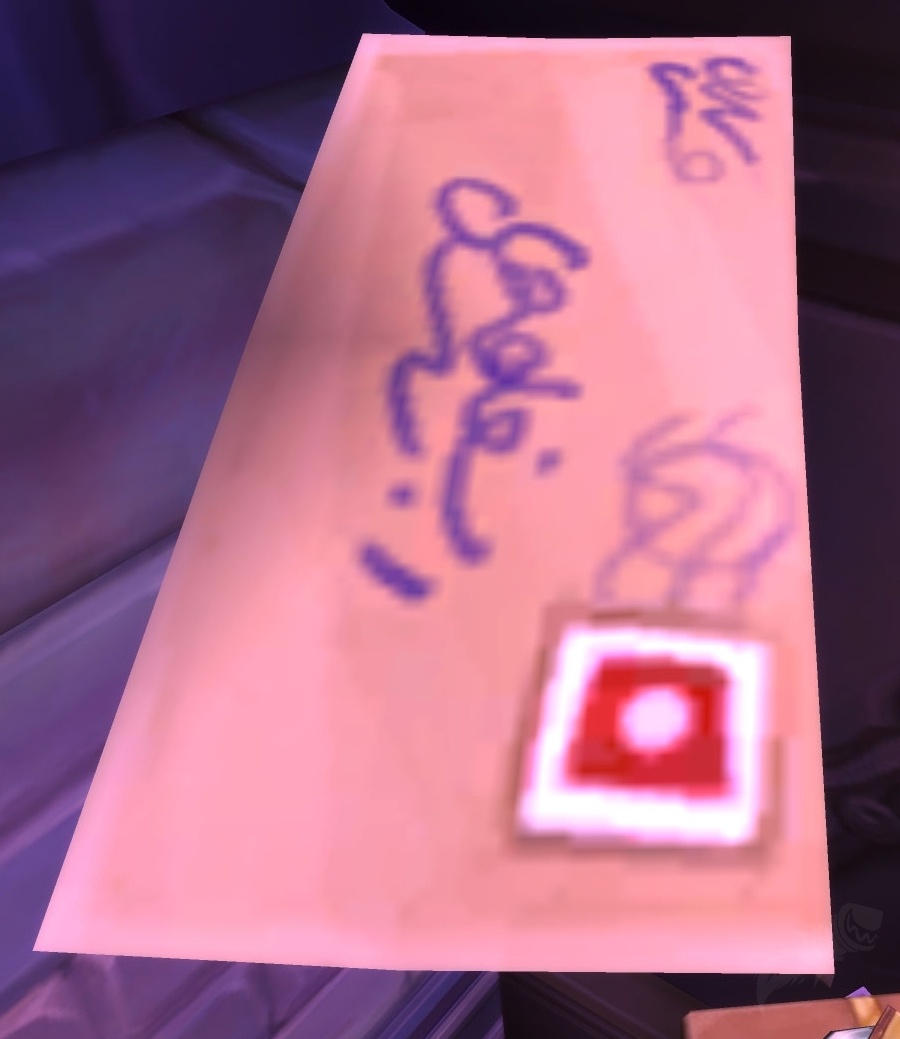 BAD HANDWRITING - NPC - World of Warcraft