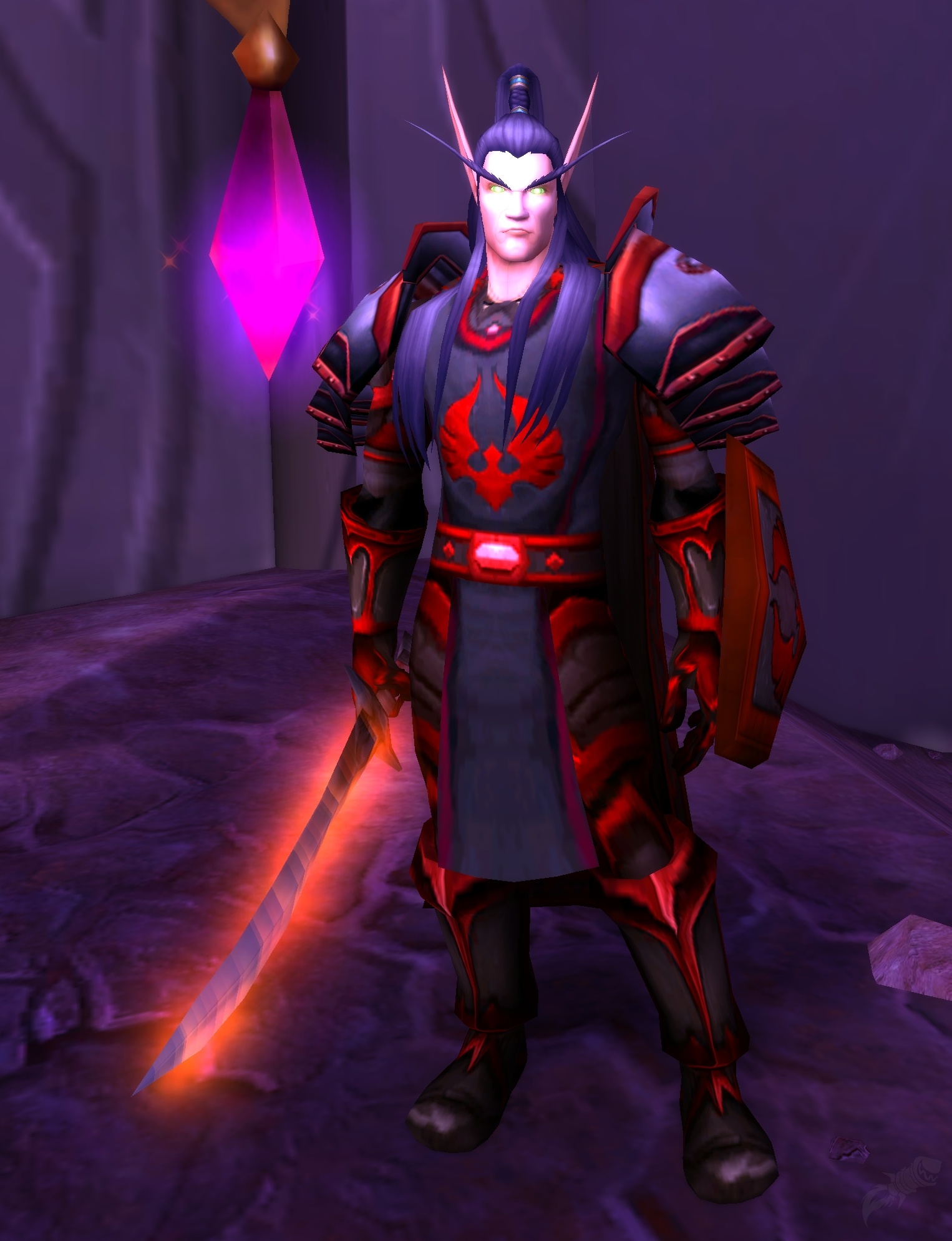 Caballero de sangre Furia del Sol PNJ World of Warcraft