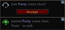 Wow in game voice chat