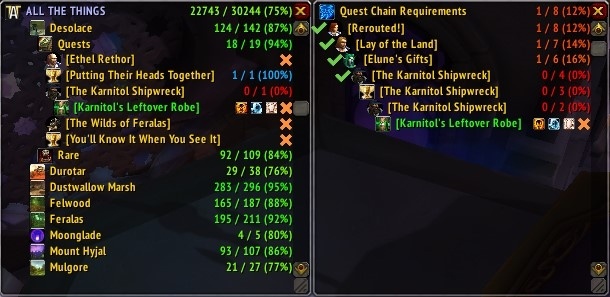 wow quest tracker missing
