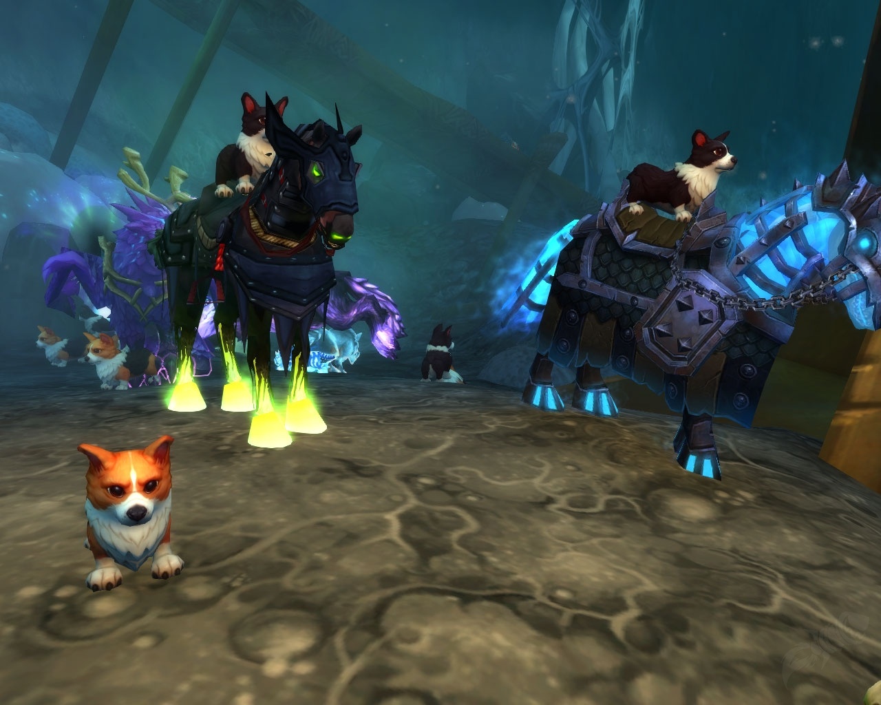 Overtuned Corgi Goggles Toy in World of Warcraft game