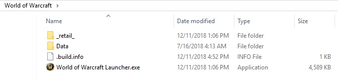 blizzard folders missing from addons folder