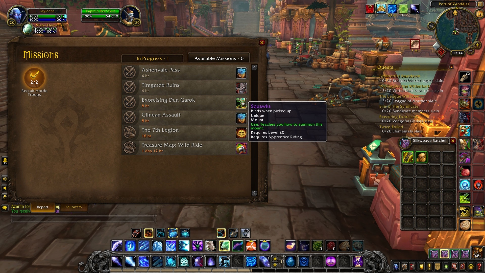 Jakke linje aIDS Battle For Azeroth Mission Table and Followers - Guides - Wowhead