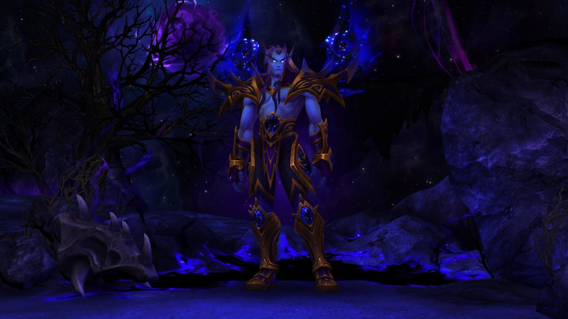 Click to view images of all male Void Elf customization options.