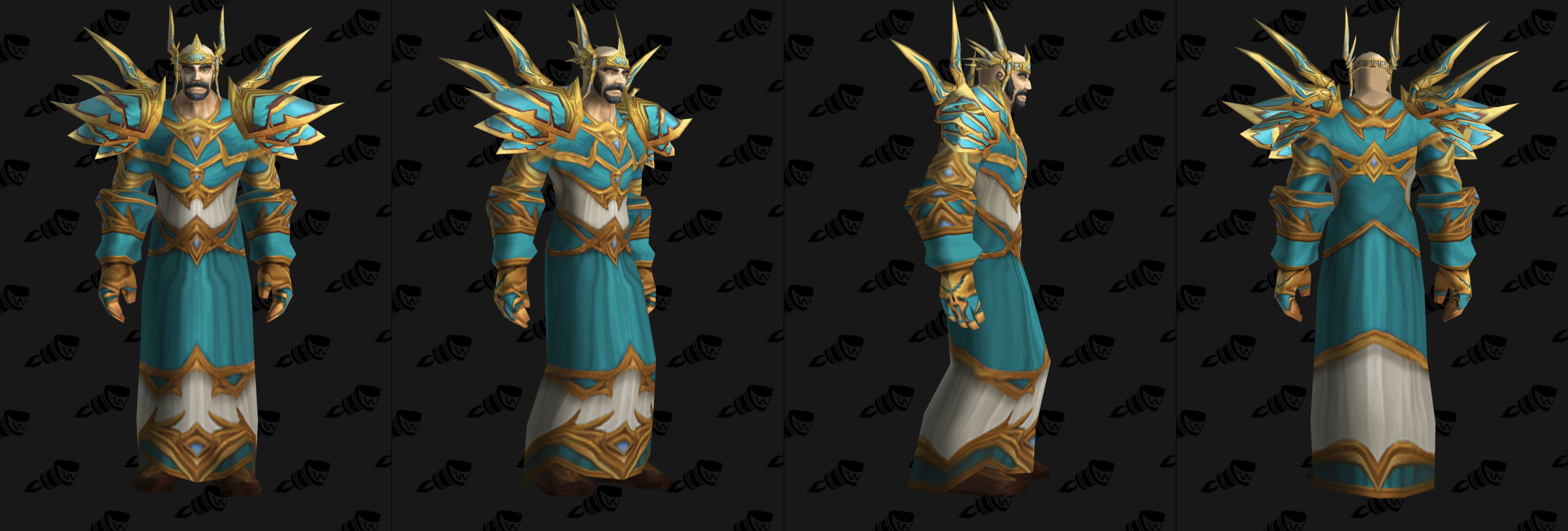 The Priest PvP Rare Armor set is called. 