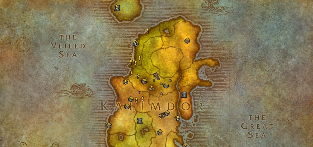 wow quest area not showing on minimap