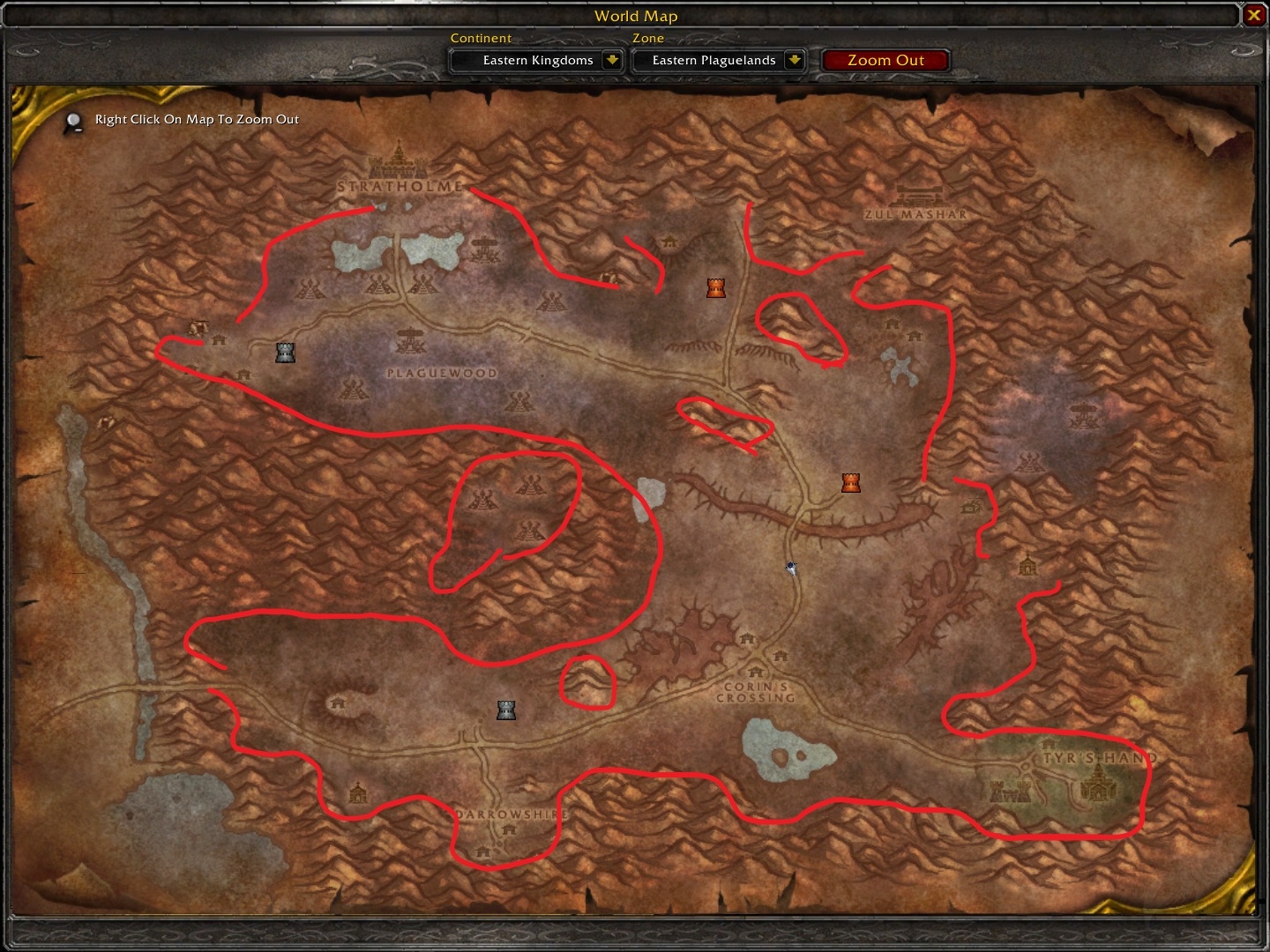 wow classic blood of heroes map