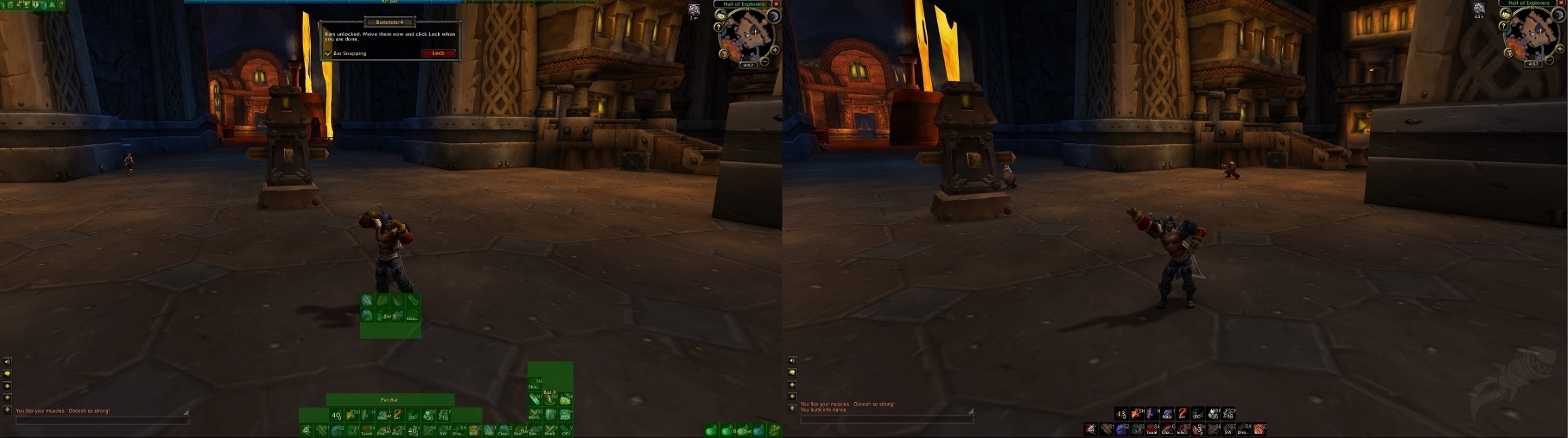 elvui action bars linked