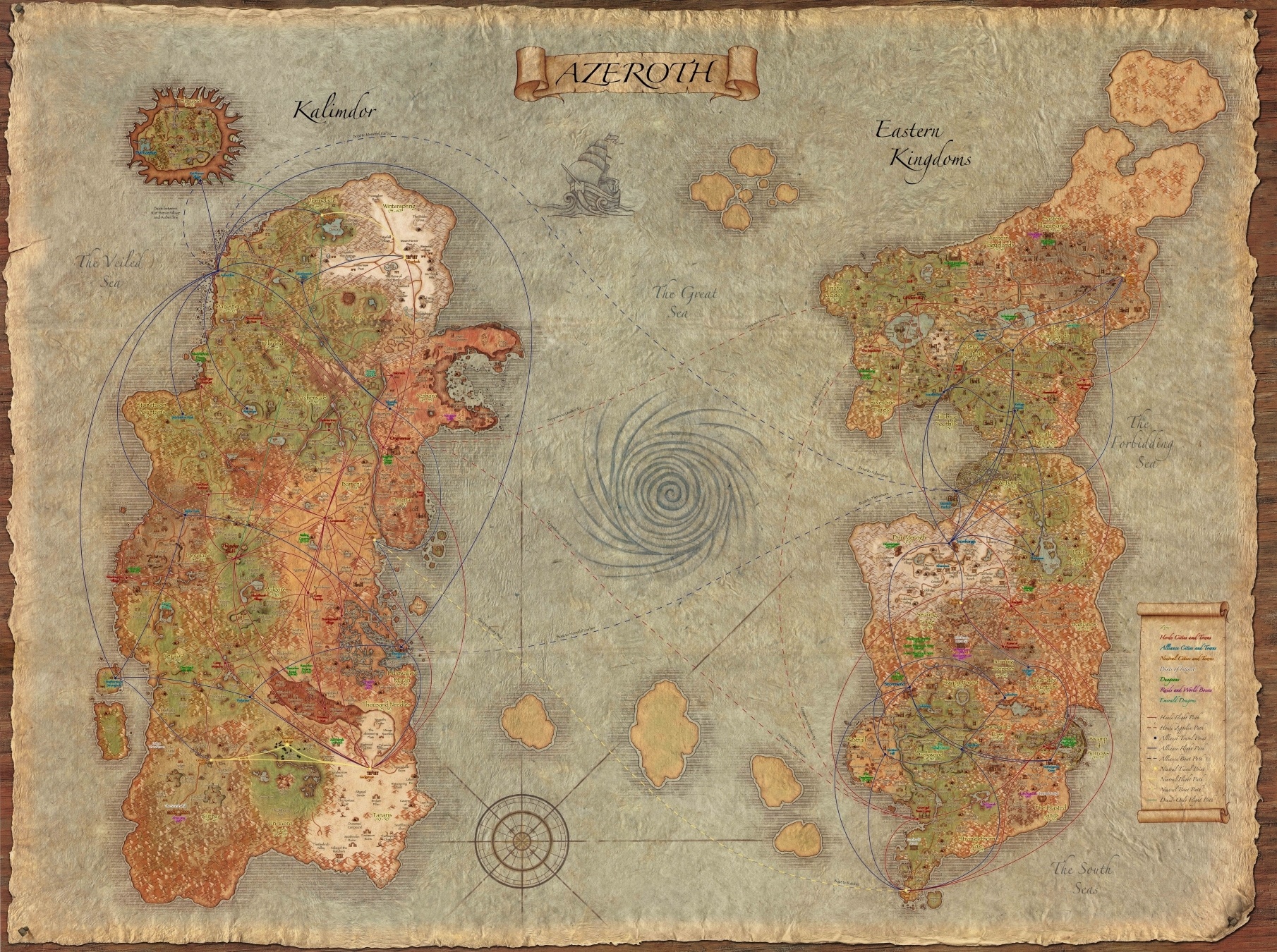 Azeroth Map Cataclysm