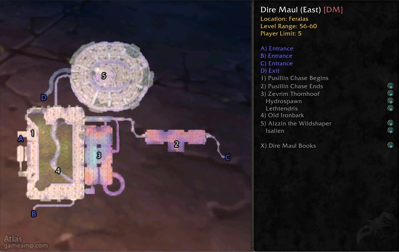 Dire Maul East Map Dire Maul East Dungeon Strategy Guide - Wow Classic Season Of Mastery -  Guides - Wowhead