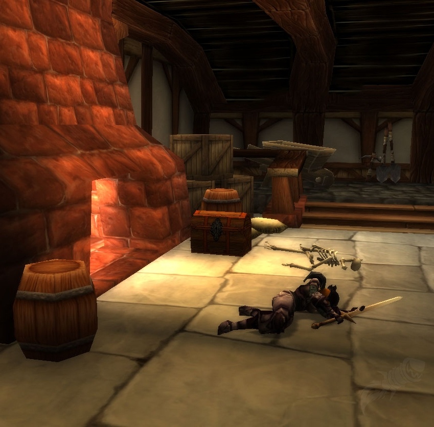 Worn Wooden Chest Object WotLK Classic