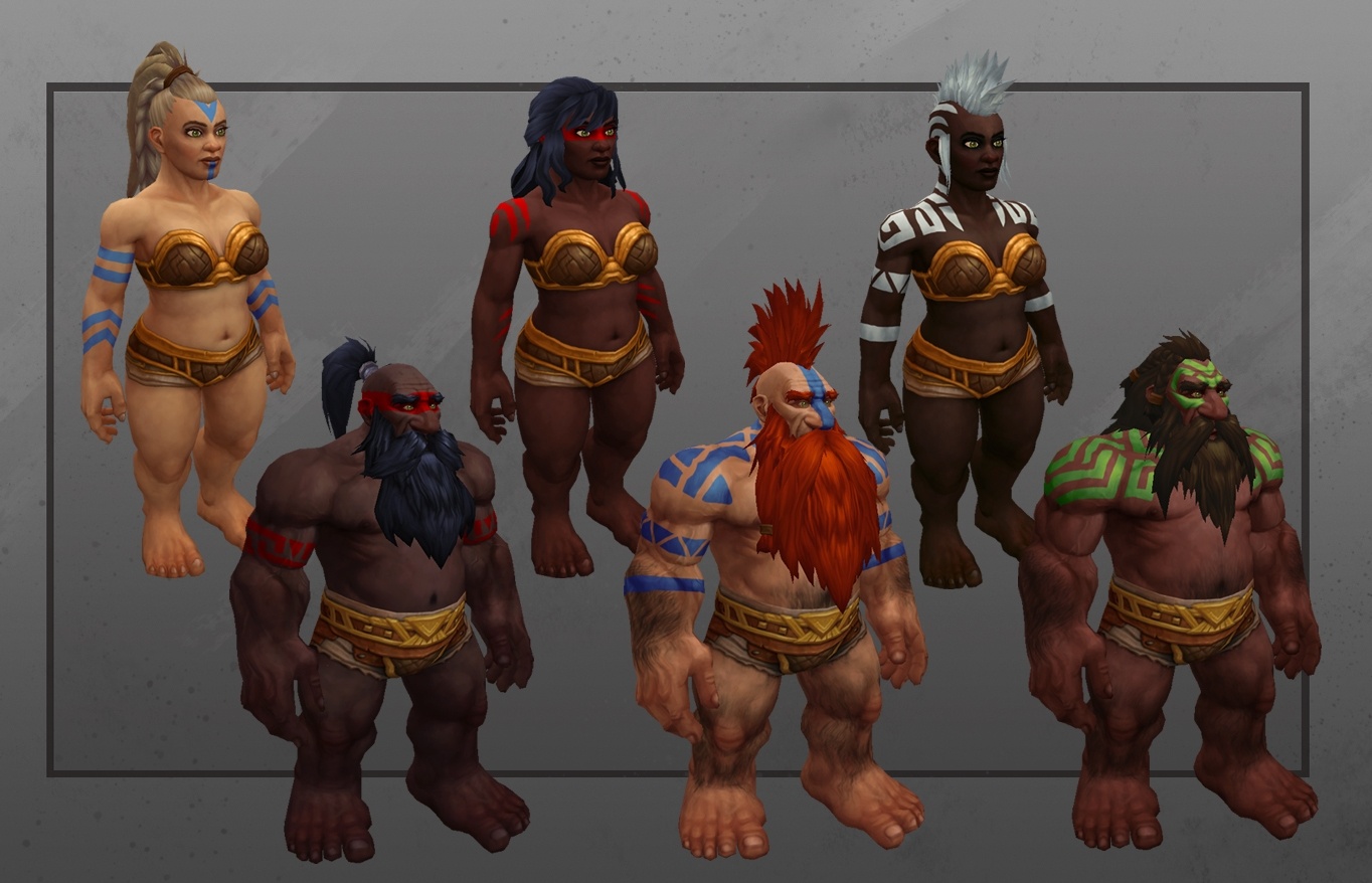 Wow Shadowlands New Character Customizations Trolls Dwarves