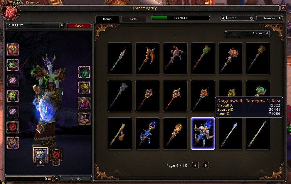 Transmog Legendary Weapons And Armor In Patch 8 3 Visions Of N