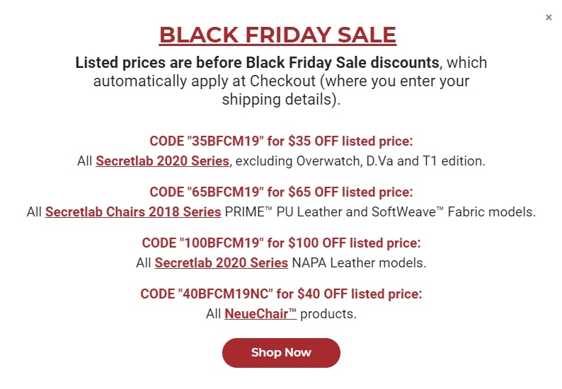 Secretlab Black Friday Black Friday Deals For Secretlab Chairs Are