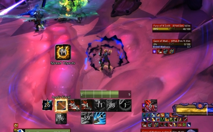 bfa battle for azeroth 8.3 visions of nzoth n'zoth the black empire imperio negro guia raid raide ny'alotha a cidade desperta waking city carapaça carapace wrathion sanity sanidade tentacles tentaculos servo servant ashjra'kamas mortalha shroud a carapaça de n'zoth