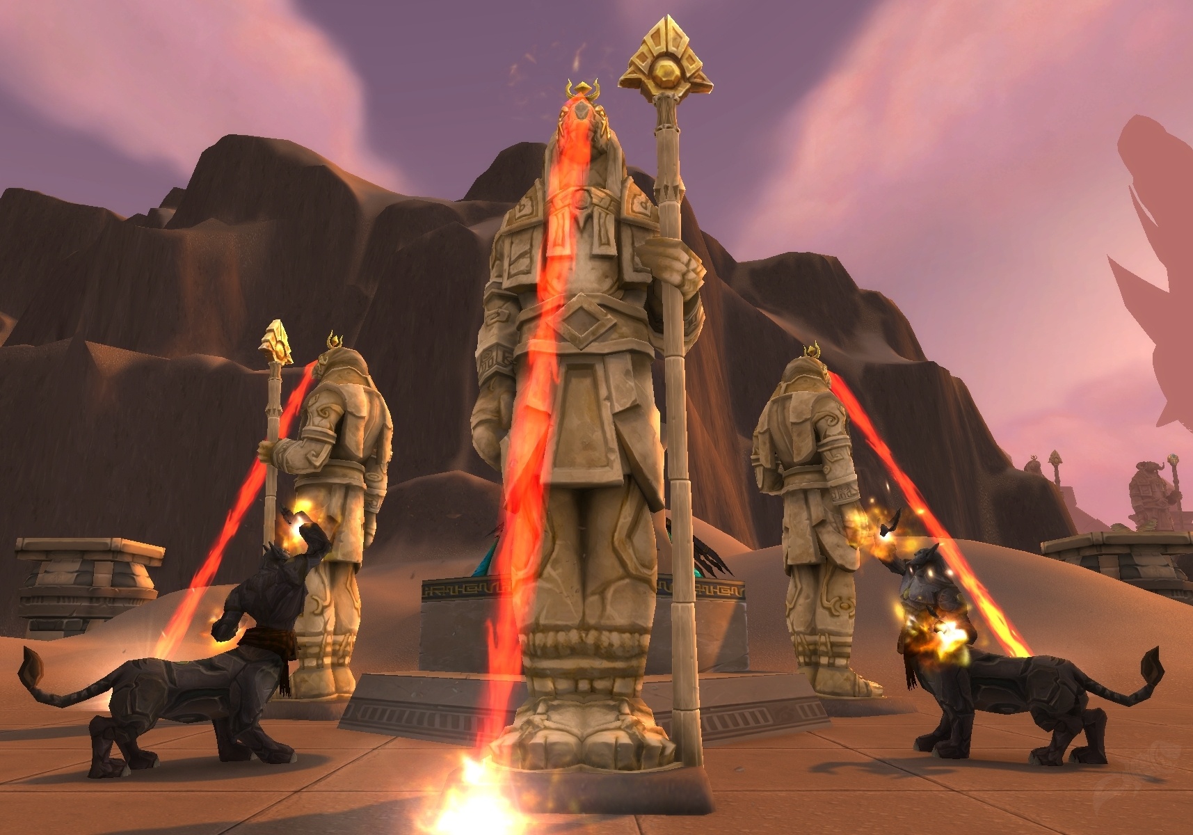 Estatua PNJ World of Warcraft