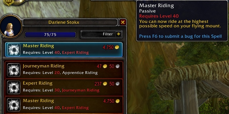 Some people are saying that Artisan Riding (ie. Epic Flying) isn't cheaper  in WotLK but they're forgetting reputation discounts. : r/classicwow