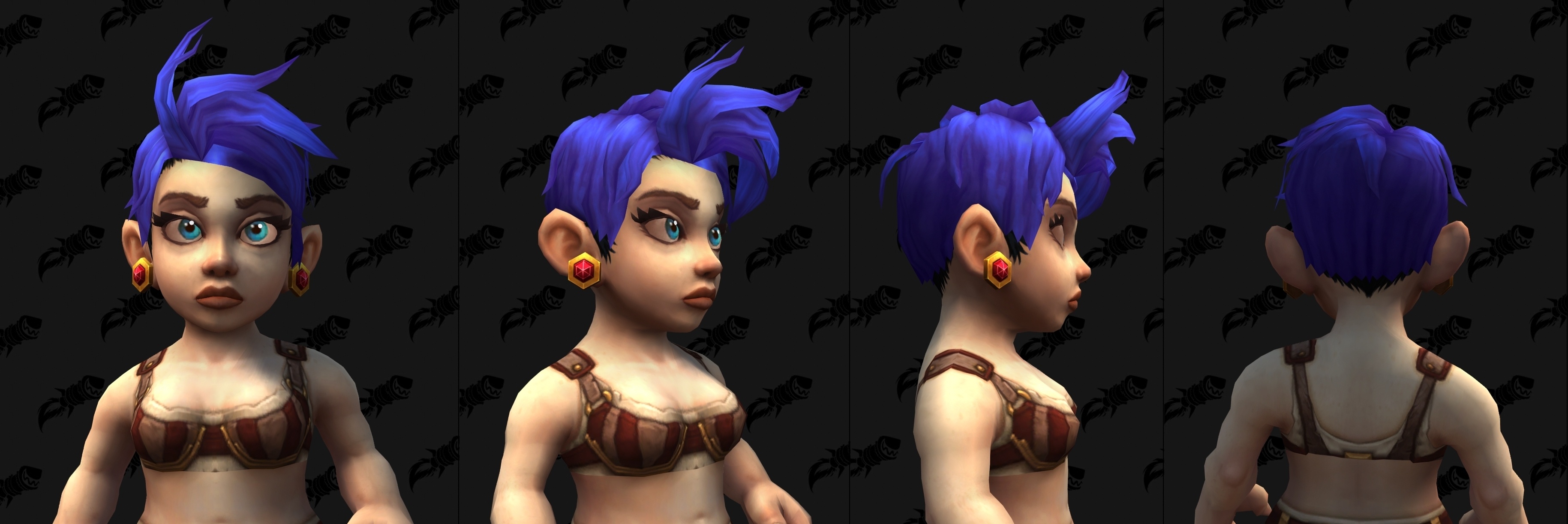 New Female Gnome Shadowlands Customization Options - Hairstyles and Earring...