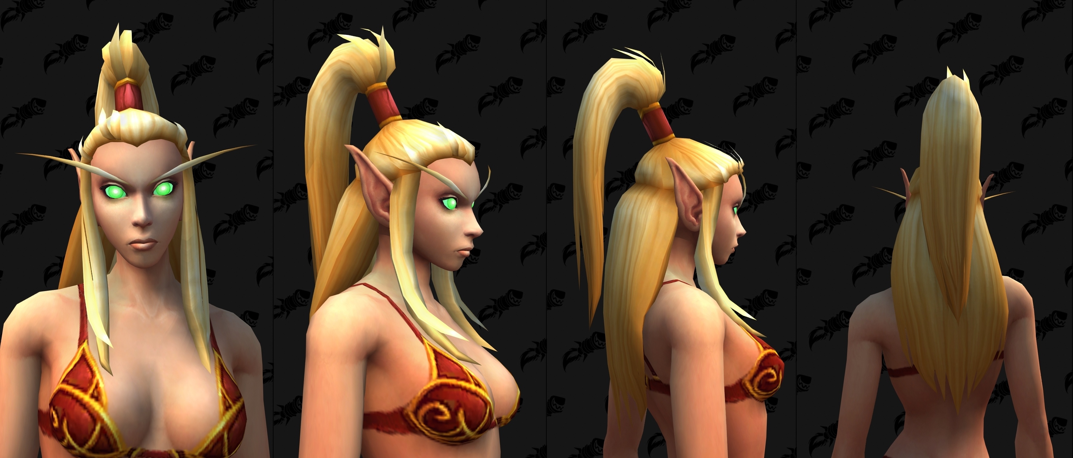 New Blood Elf Female Hairstyles in Shadowlands.