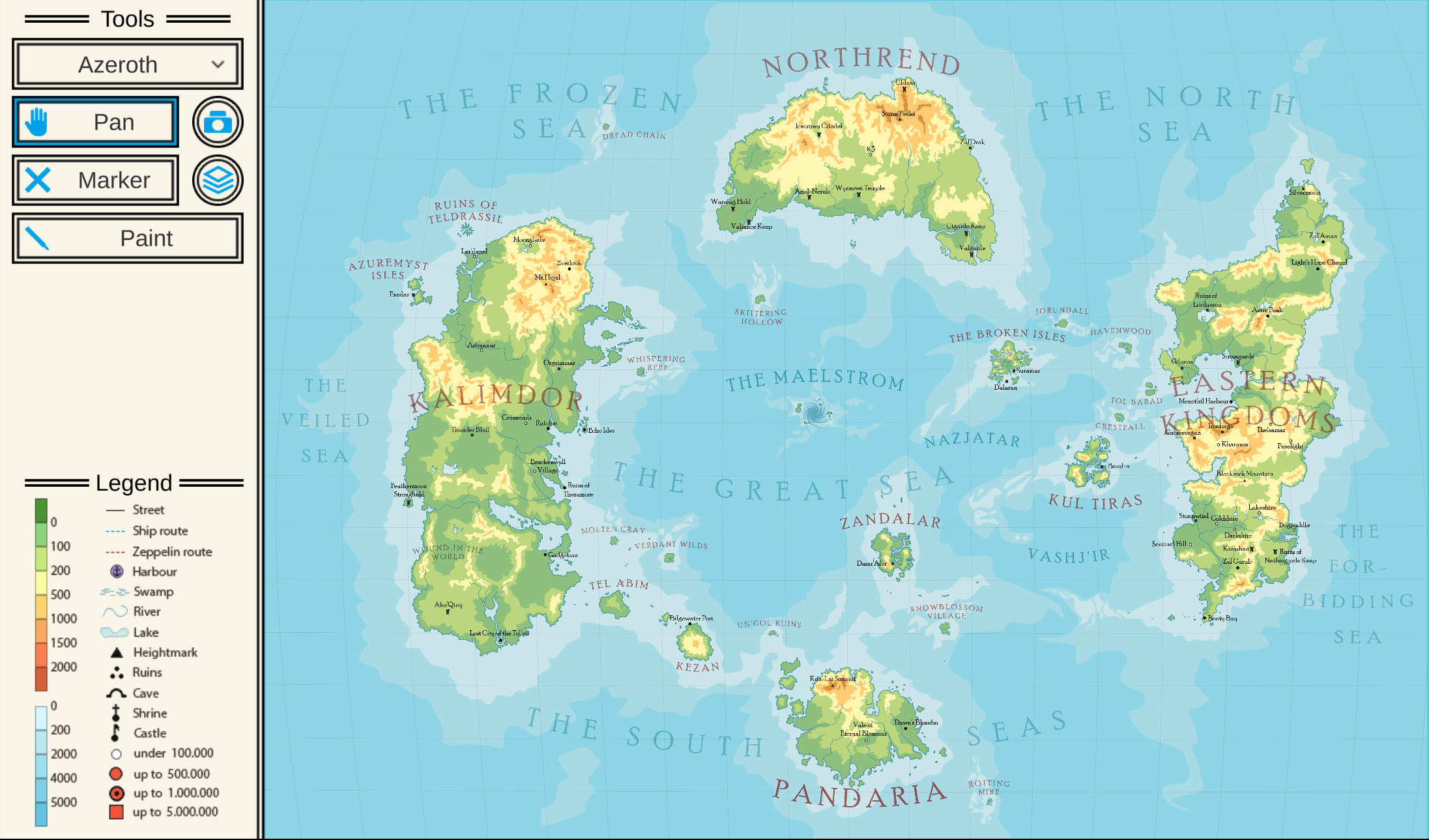 Atlas World Map Wow