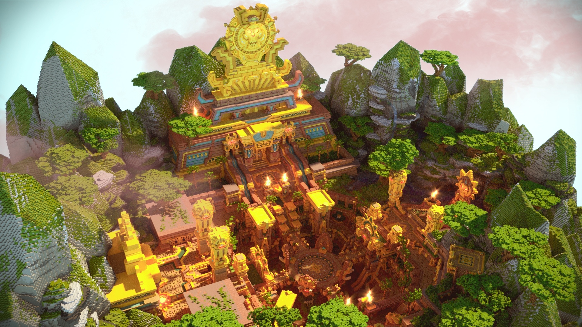 Ruina Escultura barricada Atal'Dazar Recreated in Minecraft by Shieldomirs - Wowhead News